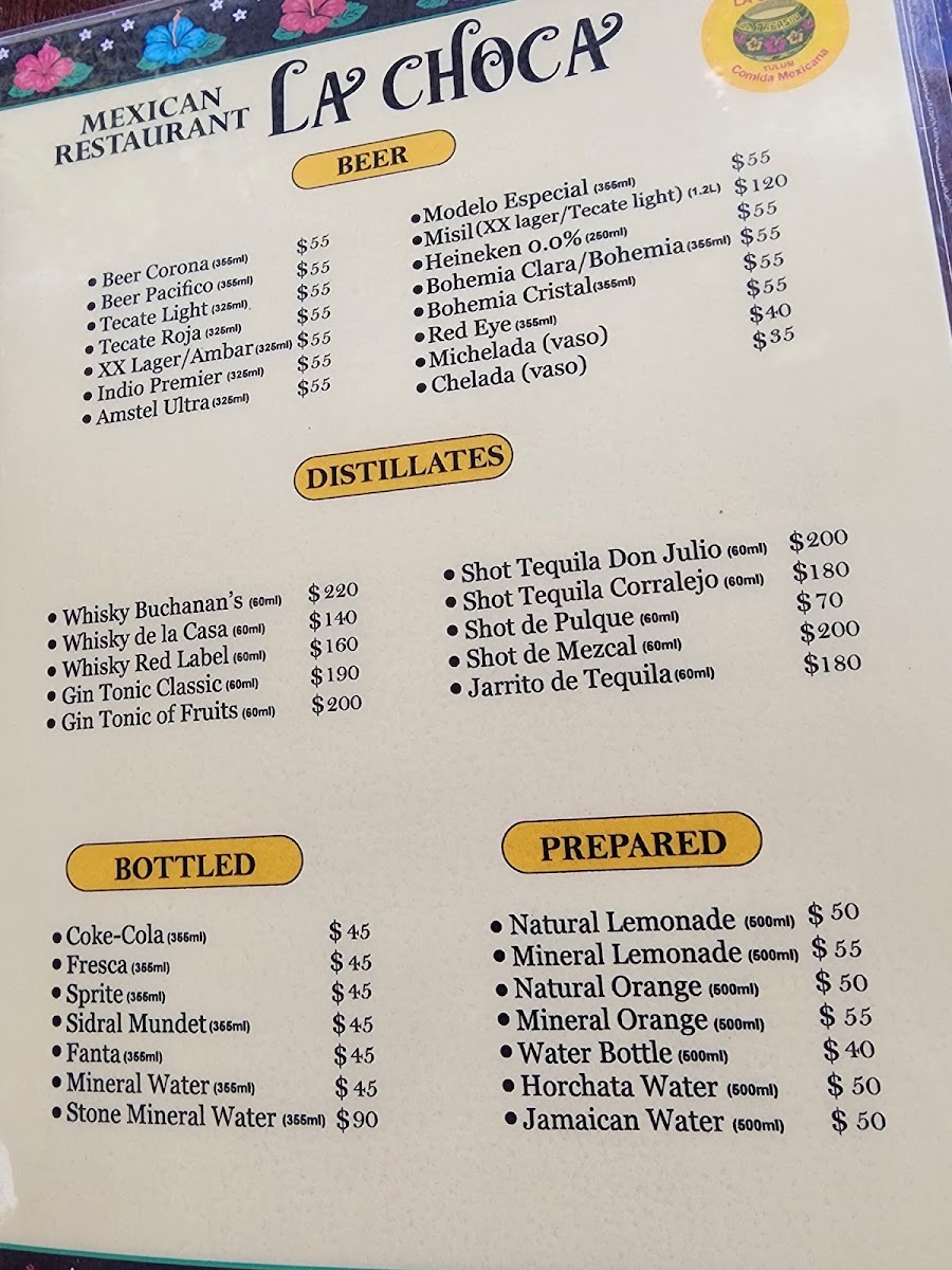 Restaurante La Choca Tulum Menu - Image 5