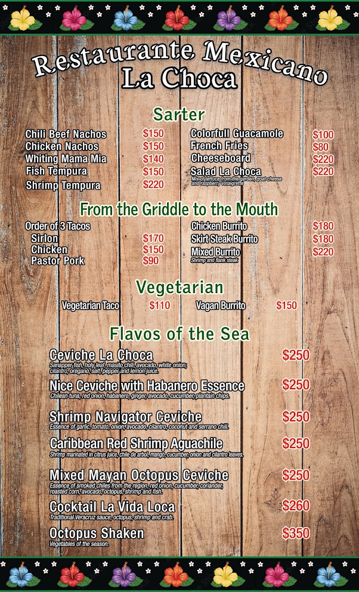 Restaurante La Choca Tulum Menu - Image 6